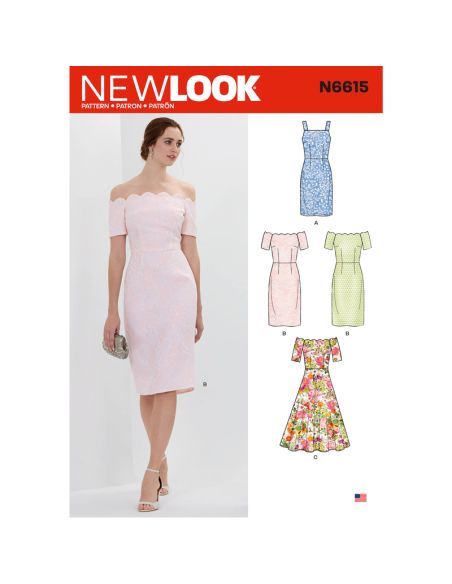 Patron New Look 6615 - Robe