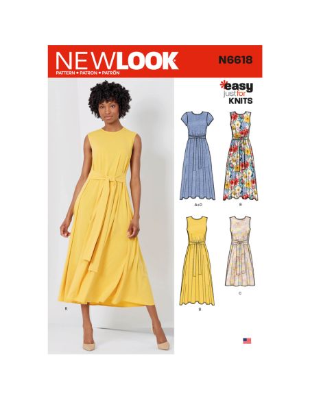 Patron New Look 6618 - Robe