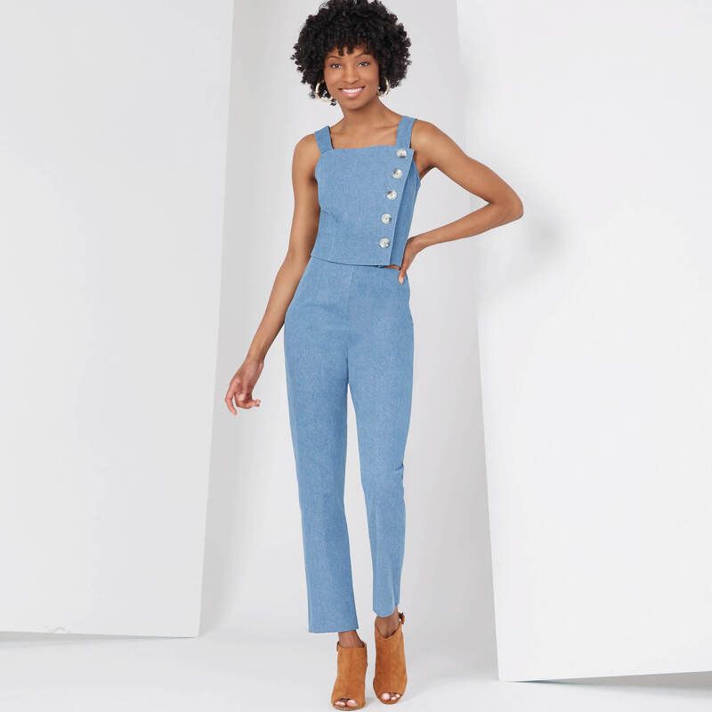 Patron New Look 6627 - Jupe crayon, legging et haut court