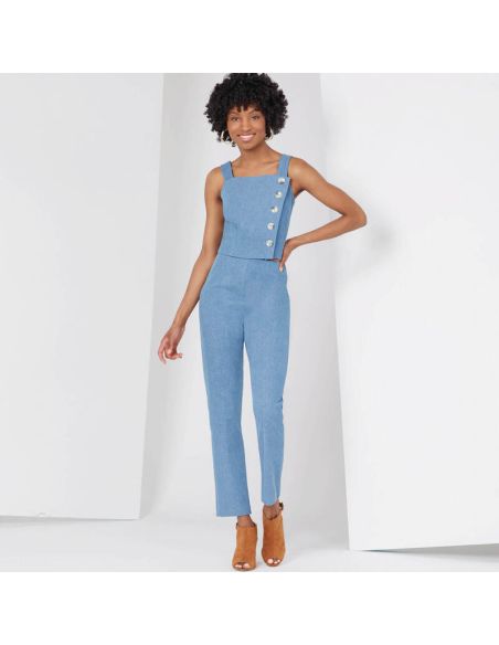 Patron New Look 6627 - Jupe crayon, legging et haut court