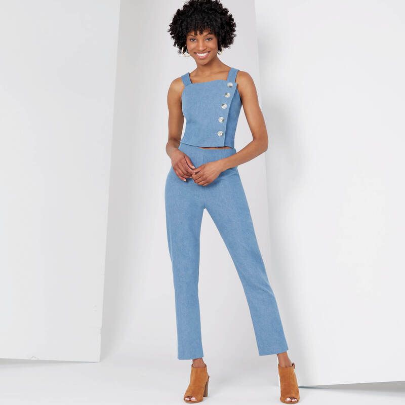 Patron New Look 6627 - Jupe crayon, legging et haut court