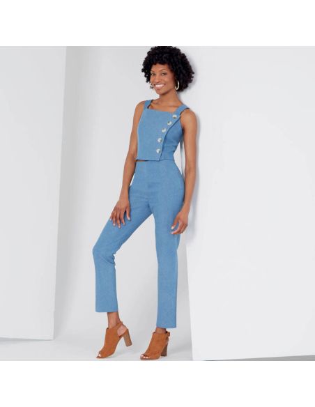 Patron New Look 6627 - Jupe crayon, legging et haut court