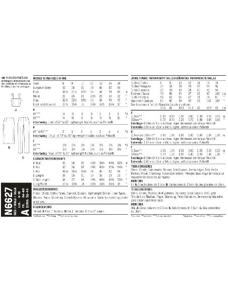 Patron New Look 6627 - Jupe crayon, legging et haut court