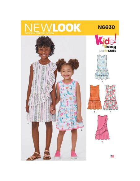 Patron New Look 6630 - Robe à volants