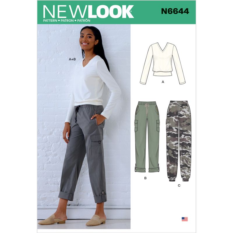Patron New Look 6644 - Ensemble décontracté