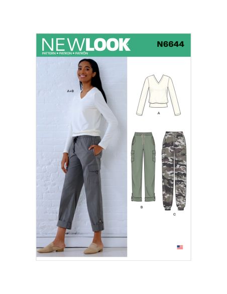 Patron New Look 6644 - Ensemble décontracté