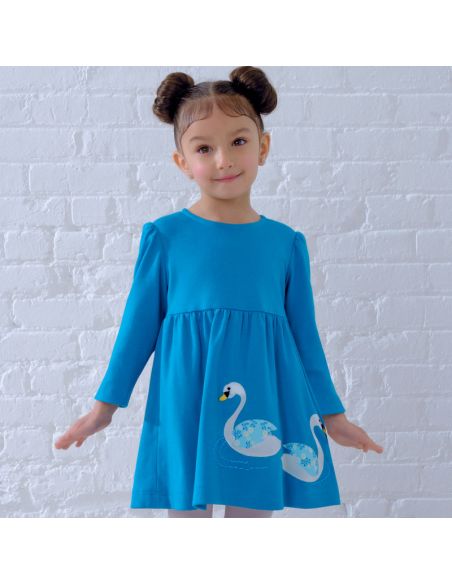 Patron New Look 6647 - Robe fillette avec appliqués