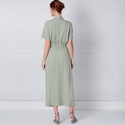 Patron New Look 6651 - Robe boutonnée sur le devant 2