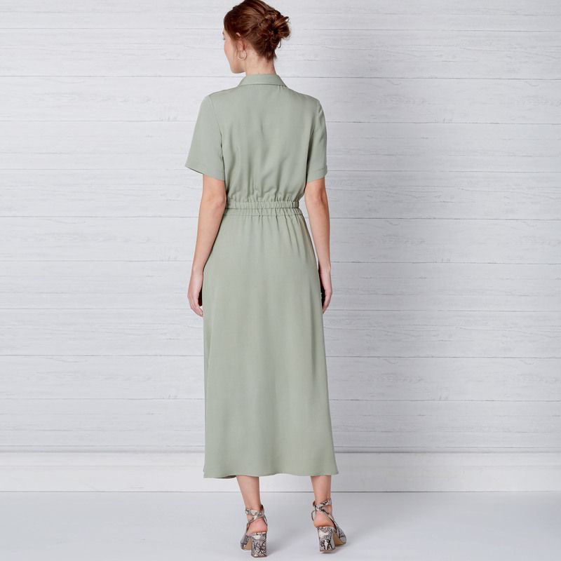 Patron New Look 6651 - Robe boutonnée sur le devant