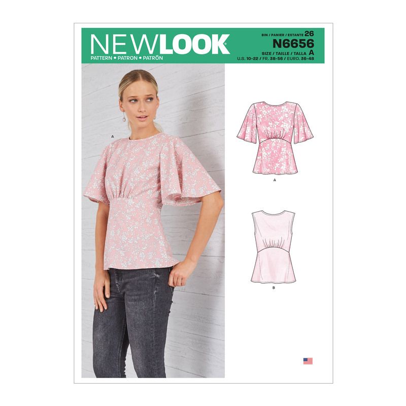 Patron New Look 6656 - Haut