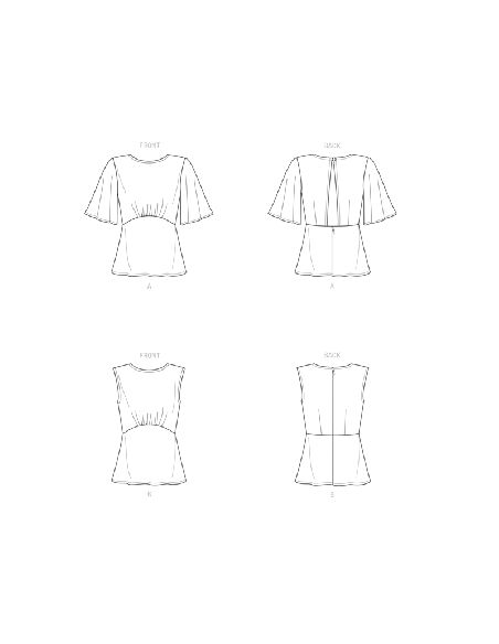 Patron New Look 6656 - Haut