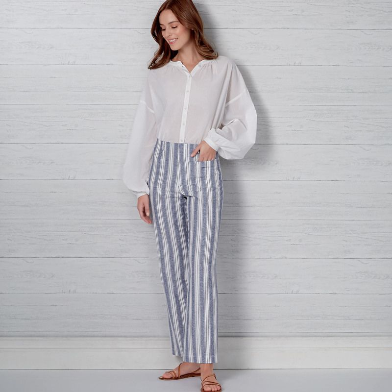 Patron New Look 6660 - Pantalon évasé taille haute