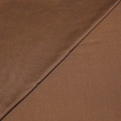 Jersey tubulaire 100% coton mercerisé - Marron clair