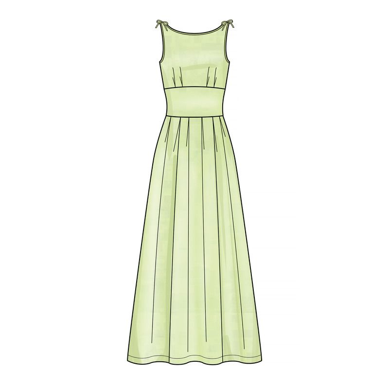 Patron New Look 6665 - Robe patineuse mi-longue