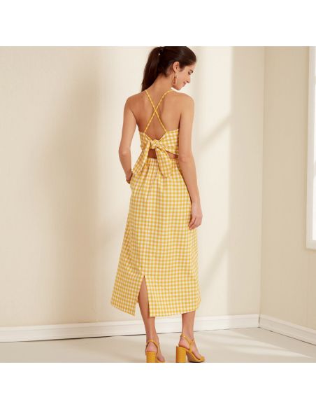 Patron New Look 6666 - Robe licou dos nu