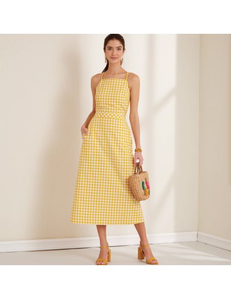 Patron New Look 6666 - Robe licou dos nu