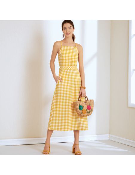 Patron New Look 6666 - Robe licou dos nu