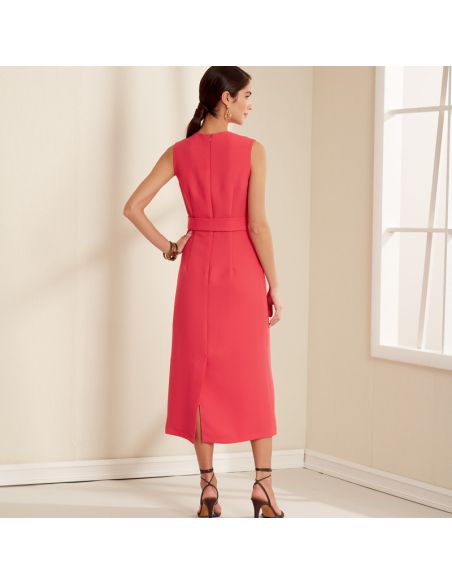 Patron New Look 6667 - Robe droite avec pinces