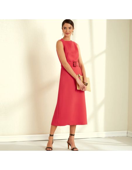 Patron New Look 6667 - Robe droite avec pinces