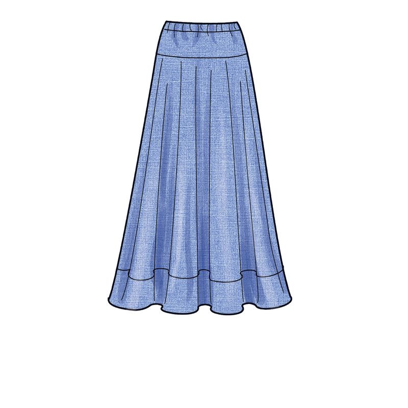 Patron New Look 6668 - Haut sans manche et jupe longue