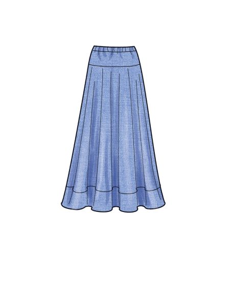 Patron New Look 6668 - Haut sans manche et jupe longue