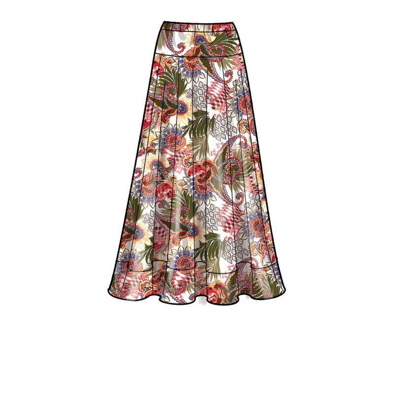 Patron New Look 6668 - Haut sans manche et jupe longue