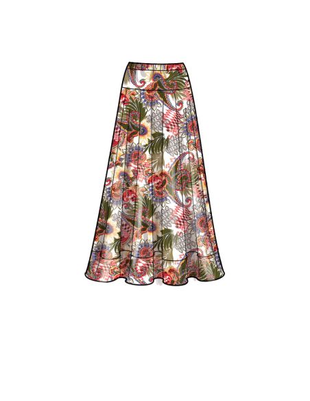 Patron New Look 6668 - Haut sans manche et jupe longue