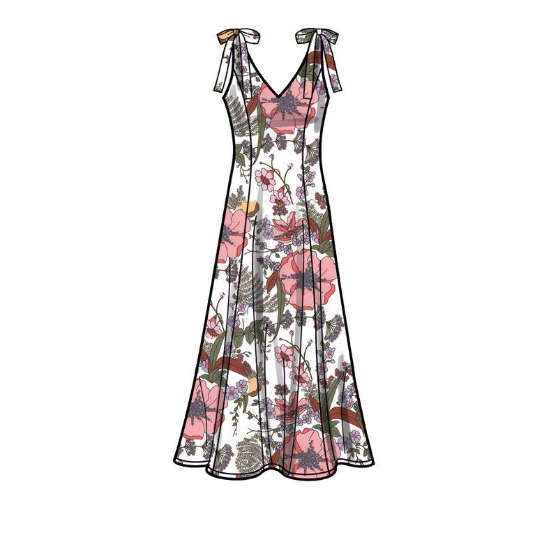 Patron New Look 6669 - Robe couture princesse évasée