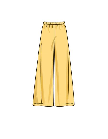 Patron New Look 6677 - Ensemble veste courte à nouer et pantalons large