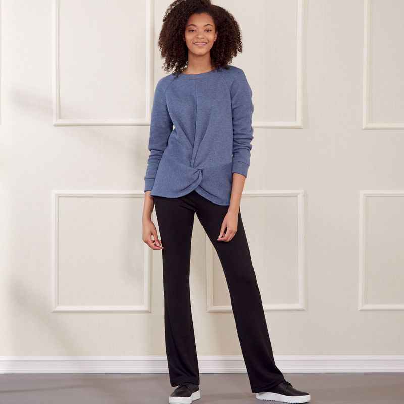 Patron New Look 6689 - Ensemble style Lounge, tunique et pantalon