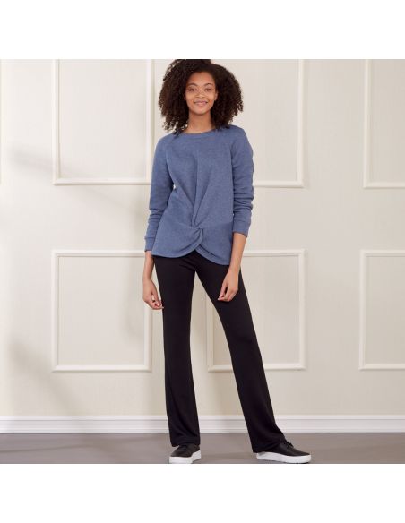 Patron New Look 6689 - Ensemble style Lounge, tunique et pantalon