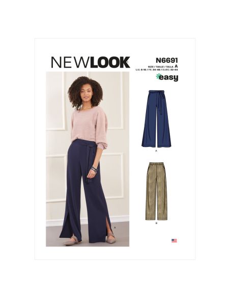 Patron New Look 6691 - Pantalon sur élastique