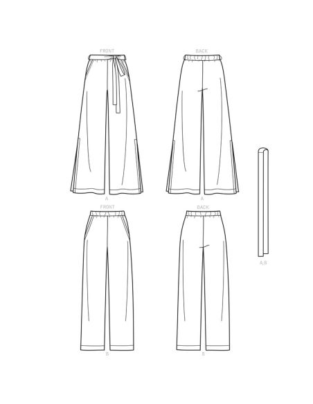 Patron New Look 6691 - Pantalon sur élastique