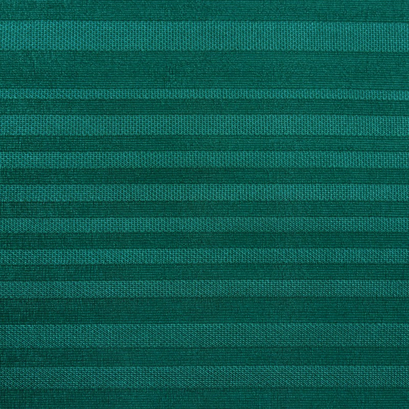 Jersey jacquard rayures vert émeraude vendu au mètre
