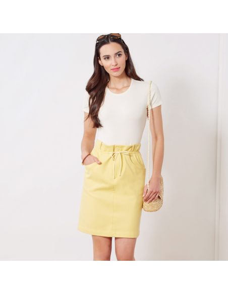 Patron New Look 6703 - Jupe style jeans avec poches