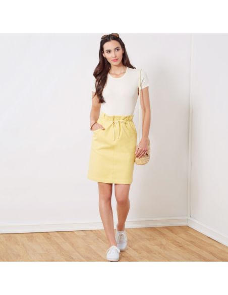 Patron New Look 6703 - Jupe style jeans avec poches