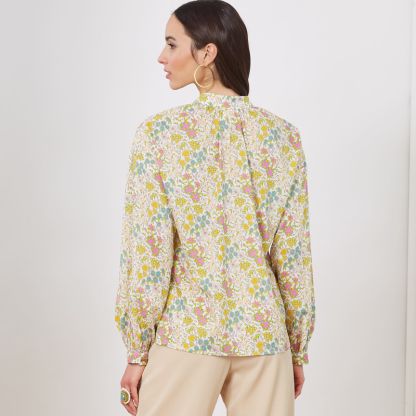 Patron New Look 6704 - Ensemble Blouse col montant et Pantalon bouffant 2