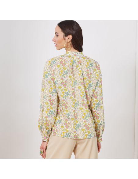 Patron New Look 6704 - Ensemble Blouse col montant et Pantalon bouffant