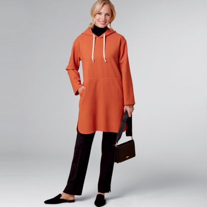 Patron New Look 6706 - Poncho Femme à capuche avec ou sans poches 2