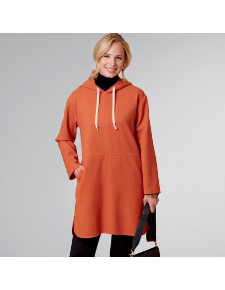 Patron New Look 6706 - Poncho Femme à capuche avec ou sans poches