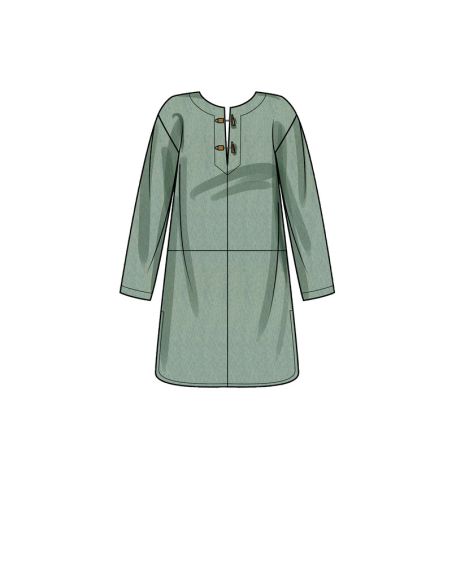 Patron New Look 6706 - Poncho Femme à capuche avec ou sans poches