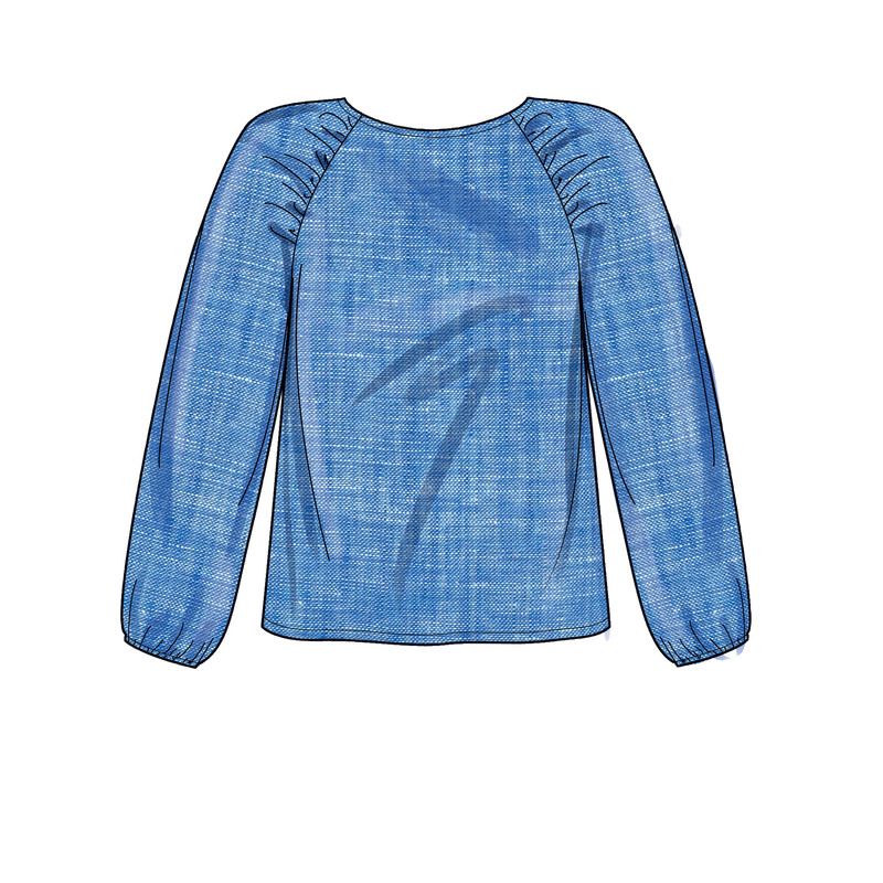 Patron New Look 6708 - Top Femme avec manches raglan, froncé à la couture