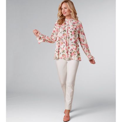 Patron New Look 6712 - Ensemble Femme Top encolure plissée et Pantalon ajusté 2
