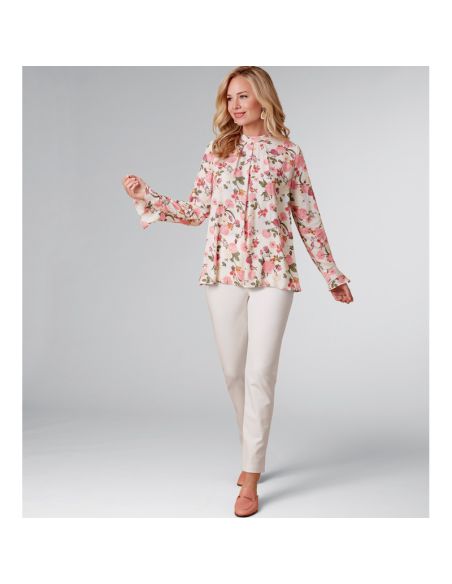 Patron New Look 6712 - Ensemble Femme Top encolure plissée et Pantalon ajusté