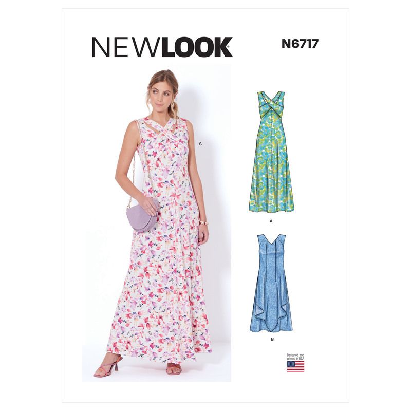 Patron New Look 6717 - Robe longues avec variantes