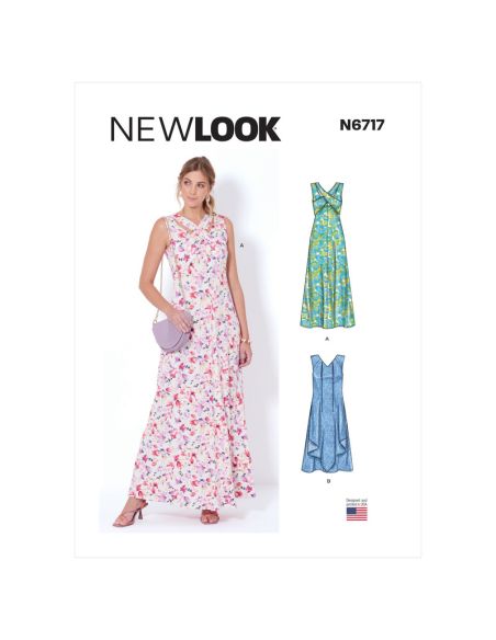 Patron New Look 6717 - Robe longues avec variantes