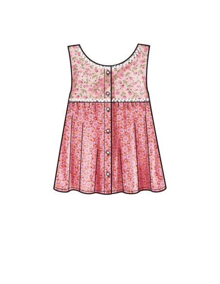 Patron New Look 6719 - Hauts boutonnés