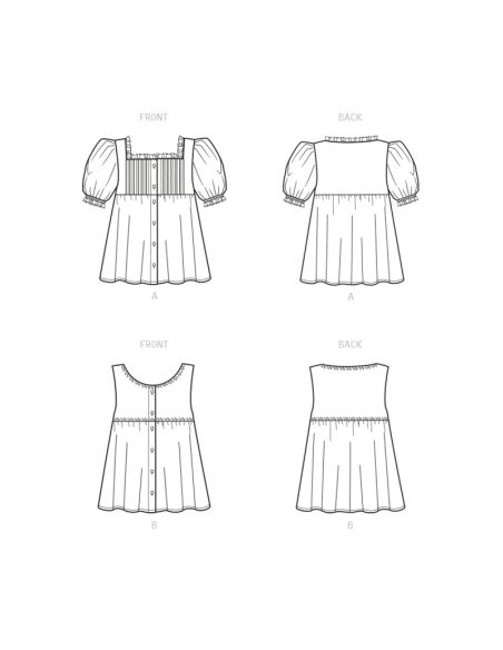 Patron New Look 6719 - Hauts boutonnés