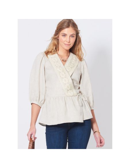 Patron New Look 6720 - Hauts cache-cœur