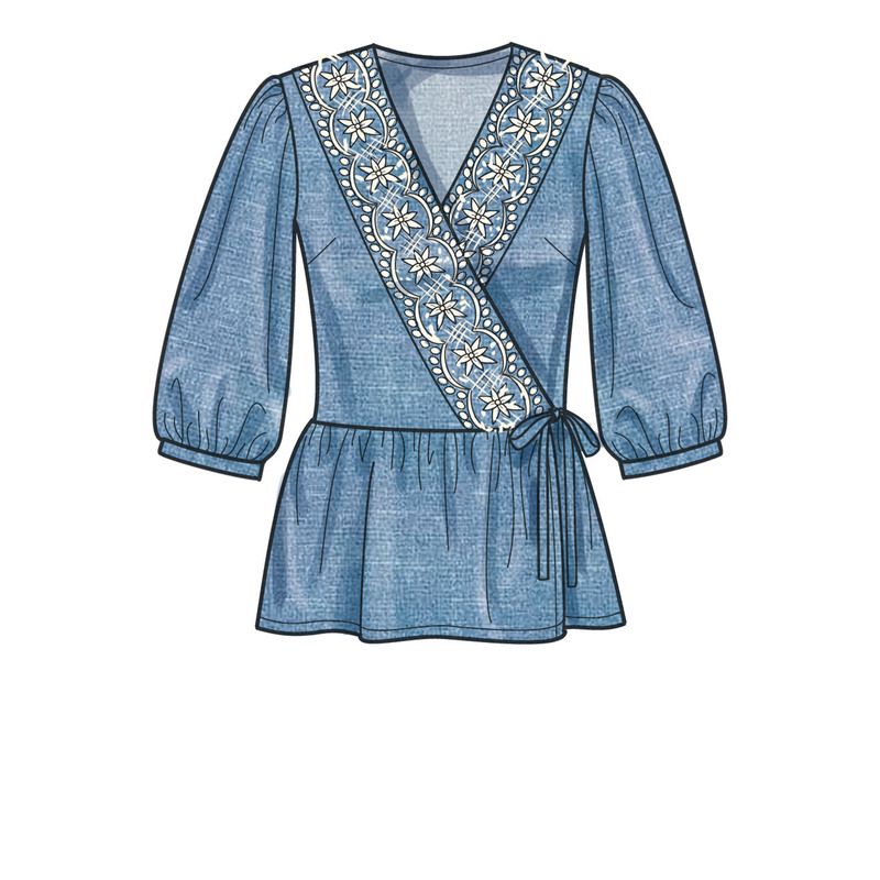 Patron New Look 6720 - Hauts cache-cœur